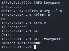 Momentum rootpass key value