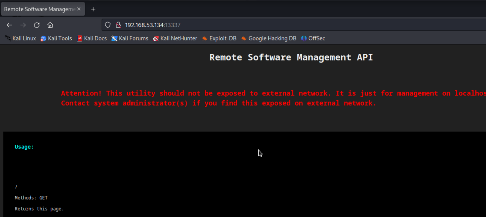 Remote Software Management API homepage image 1